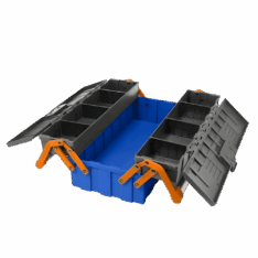 CAJA ACORDEÓN DE PLÁSTICO DE 1 NIVEL – WTB4303