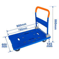 CARETILLA DE MANO CON PLATAFORMA PLEGABLE 300KG (PESADO) – WWB1530