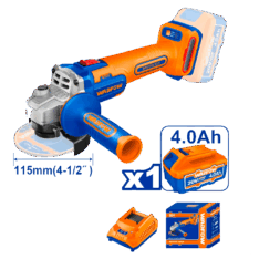 AMOLADORA 4 1/2″ 20V LIVIANA + 1 BATERÍA Y CARGADOR – WLAP5421