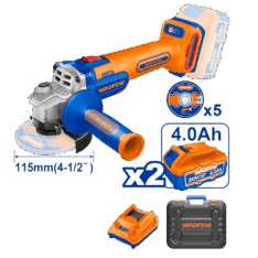 AMOLADORA 4 1/2″ 20V PESADA + 2 BATERÍAS – WLAPB522